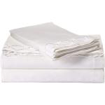 All-Season Flat Bed Sheet Egyptian Luxury Embroidered Bed Sheet Set with