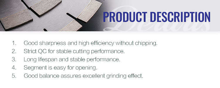 Diamond Sintered Saw Blade Segments for Stone Welding Machine Customized Support ODM