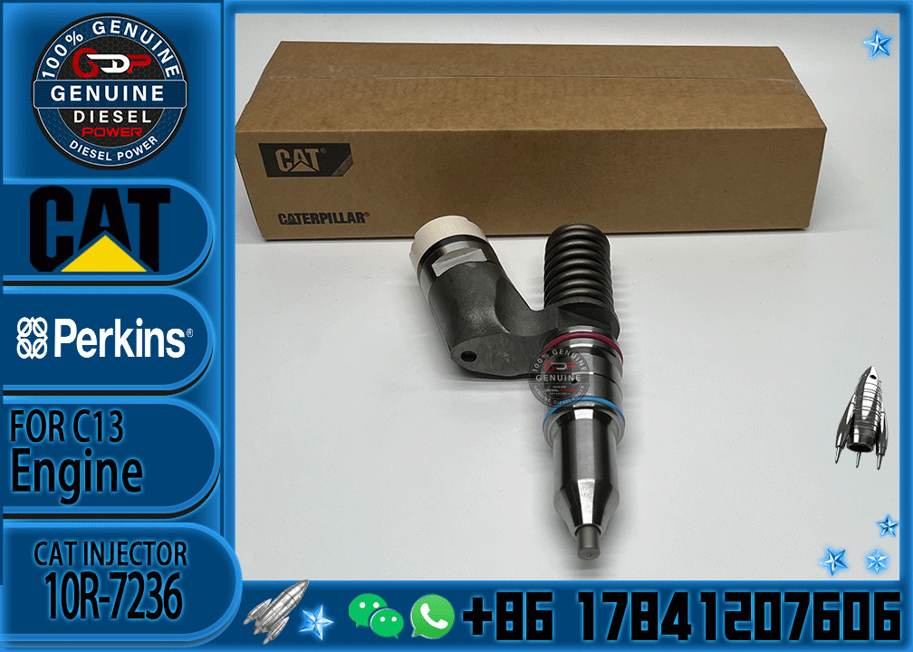 Diesel Fuel Common Rail Injector 2490705 10R7236 249-0705 10R-7236 For CAT C13 Excavator Engine