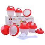 6Pcs Egg Cooker Silicone Household Products Hard Boiled Egg Silicone Cups