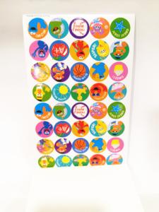 Quality Round Kids Paper Sticker Book Printing , Personalized Stickers wholesale