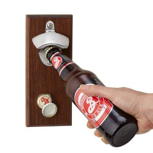 Quality Permanent Type Magnetic Cap Catcher Metal Beer Bottle Opener Small Size wholesale