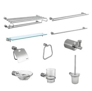 Quality Sano 10 Piece Bathroom Hardware Sets Cylindrical SUS304 wholesale