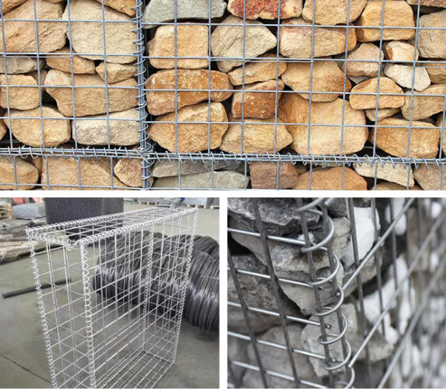3mm Steel Wire Retaining Wall Galvanized Welded Gabion Box