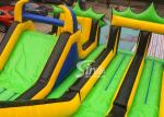 Adults N Kids Outdoor Giant Inflatable Playground With Big Slides For Sale