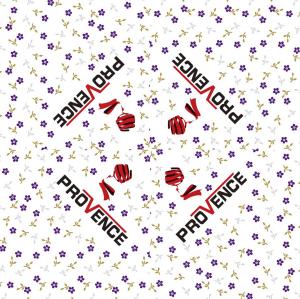 Quality 20-Count 6.5x6.5in Decorative Paper Napkins Provence Lavender Print wholesale