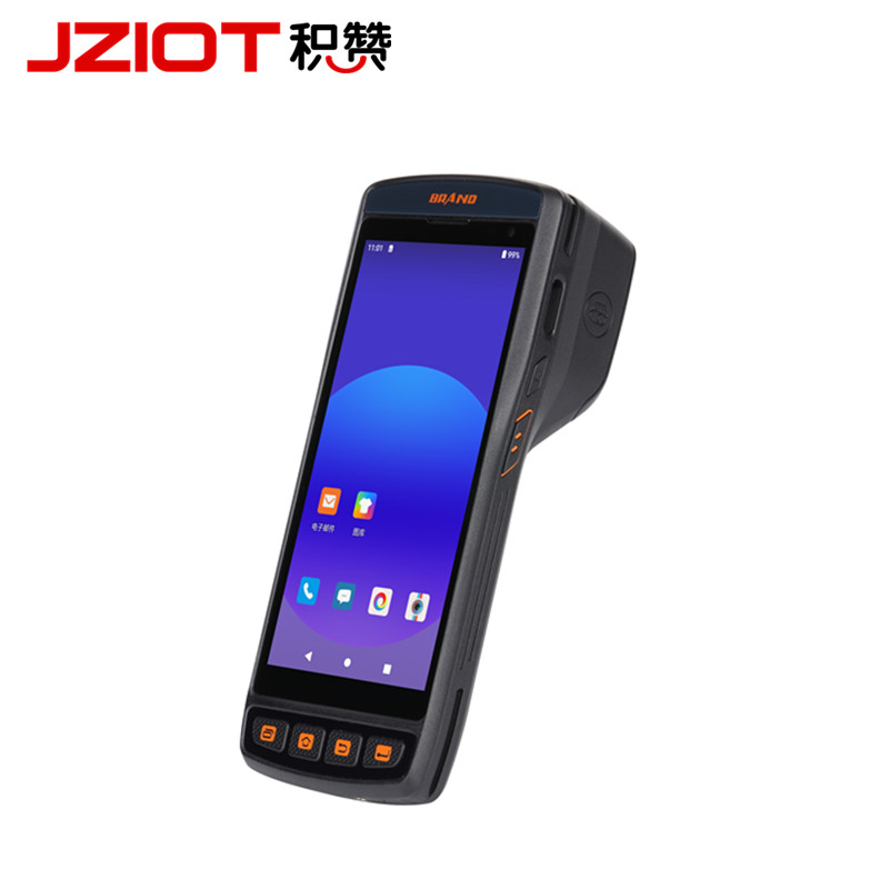 6000mAh Printer PDA Hand Held Printer 4G LTE Mobile Computer Rugged PDA Terminal Handheld Device With Thermal Printer