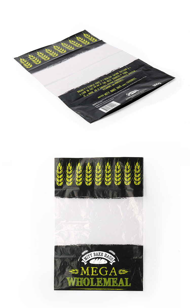 Transparent 23*30cm Bread Plastic Packaging Food Grade Thick 0.03mm
