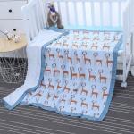 Extra Large Muslin Baby Blankets Breathable Bamboo Cotton Seersucker