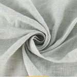 21s 150gsm Pure Linen Denim Fabric Plain Dyed Cloth For Apparel