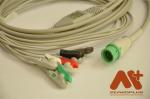 Comen C21 C30 C50 C70 C90 C100 Compatible One piece 5 lead ECG Cable