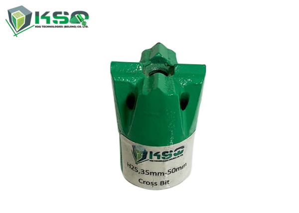 H25 35mm Cross Drill Bit Wear Resistant Thread Drill Bit For Mining And Hole