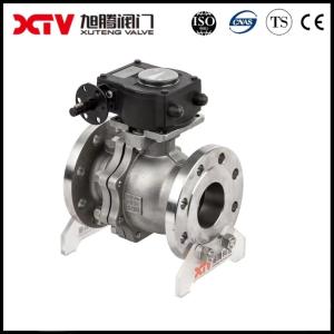 Quality JIS Stainless Steel High Platform Flanged Floating Ball Valve and Ppl Sealing Material wholesale