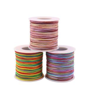 Quality 0.8mm Thick 72 Jade Thread Chinese Knot Silk Tassel Braided Bracelet Beading DIY Material wholesale
