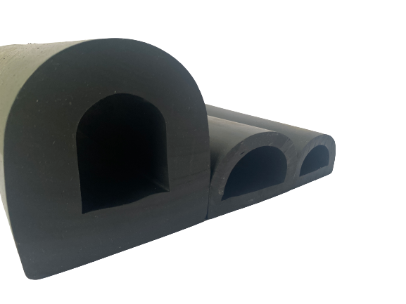 Cutting Service Black D Type Rubber Marine Boat Fender Dock Bumper for Ship