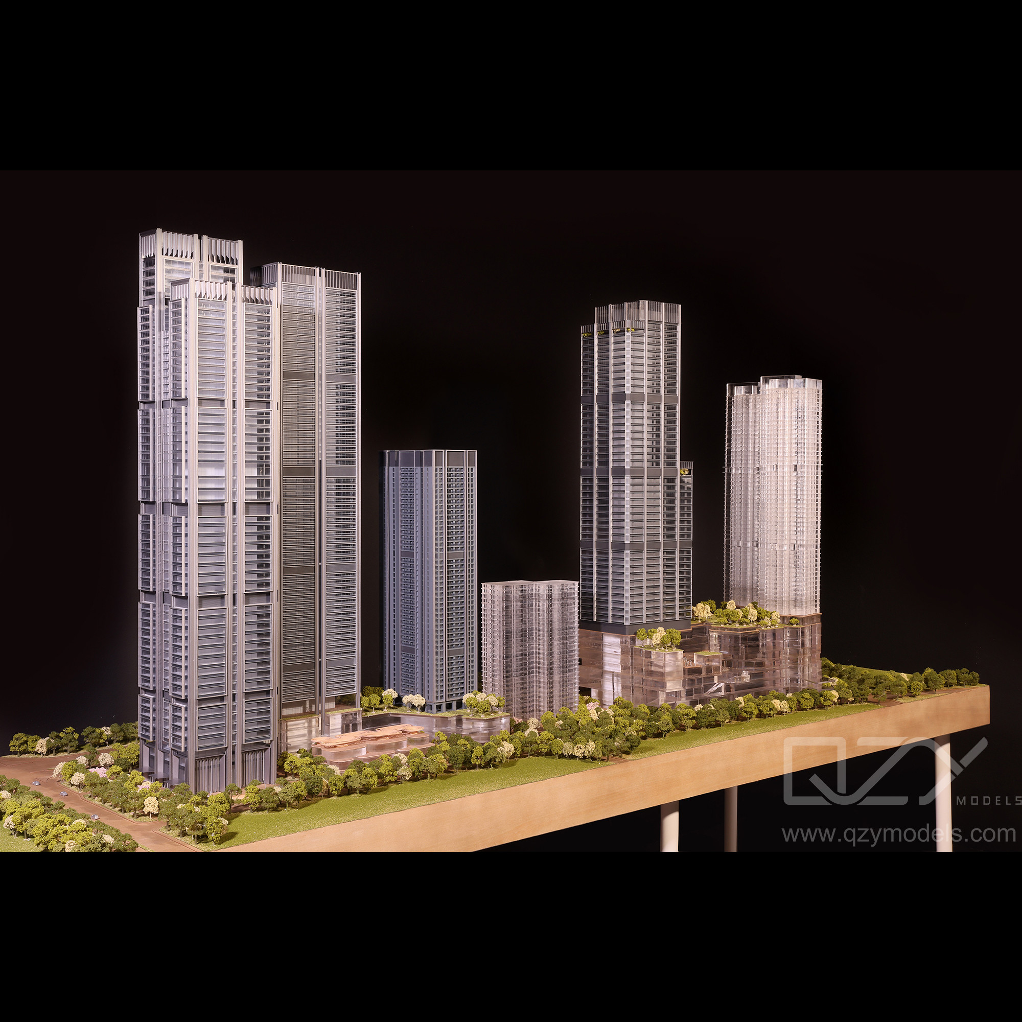 Foster + Partners, Gemdale 1/150 Xinsha Model Architectural Concept Model