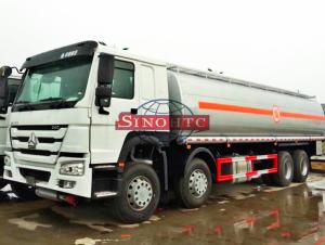 Quality 8 X 4 HOWO Oil Tanker Truck For Loading Fuel / Gasoline 6000 Gallons Volume wholesale