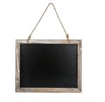 Black Wooden Restaurant Menu Board SGS Certification Recyclable Feature