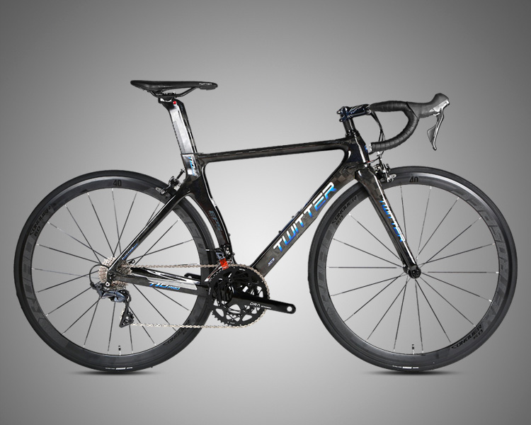 Custom Carbon Fiber Road Bike UV Laser Colorful Frame Reflective Water Decals