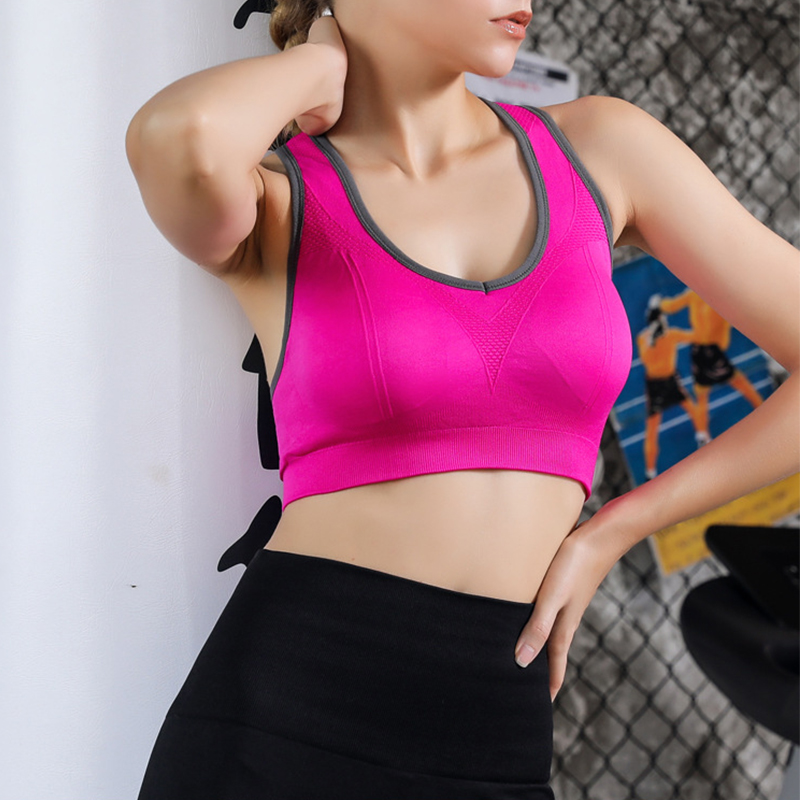 Adults Women High Impact Sports Bra Wireless Seamless Bacterialproof