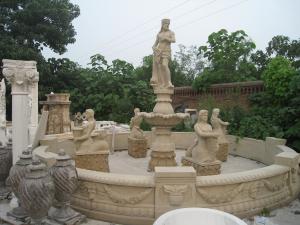 Quality Big Statue Carved Stone Marble Water Pool Fountain Outdoor wholesale