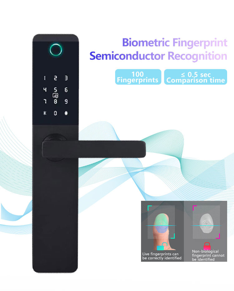 CE Certificate Wifi Smart Lock Outdoor Smart Door Lock With Semiconductor Sensor
