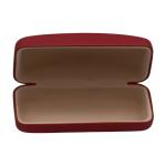Red 164mm Metal Glasses Case With Logo Printing