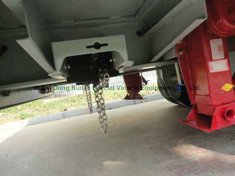 13m Low Price Low Bed Truck Trailer 3 Axle 3m Width 45 - 60 ton