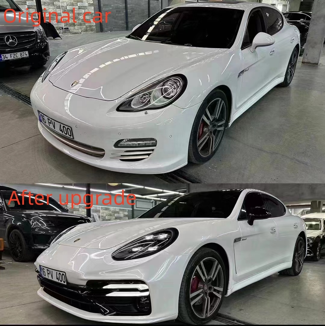 Porsche Paramera 970 To 971 Plastic Bumper Upgrade Kit Led Taillights And Headlights