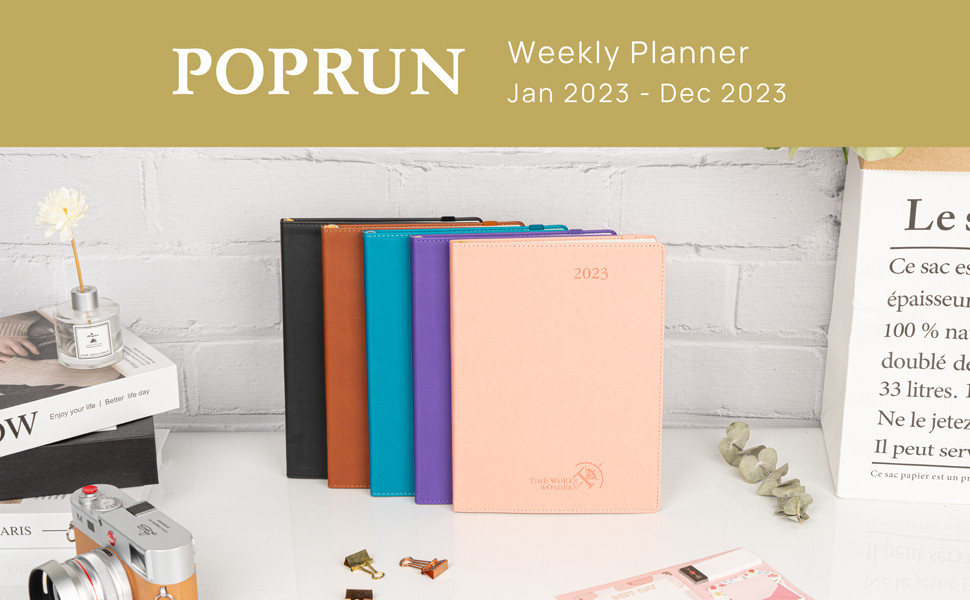 REACH Pu Leather Custom Academic Planner 2023 Weekly Planner