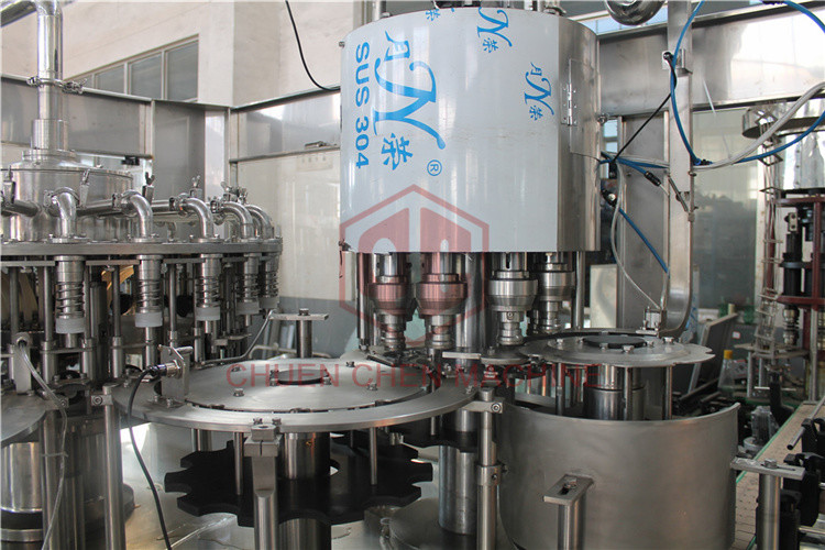 8000BPH Big Capacity Juice Bottling Machine Glass And Plastic Bottle Filling And Packing