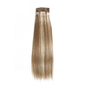 Quality Hair Double Drawn Brazilian Remy Human Hair Bundles Straight Hair Weave Color #P6/613 Piano Colors Blonde Bundles wholesale