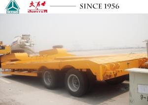 Quality 40 Tons 2 Axles Low Bed Trailer Flat Deck Type For Carrying Heavy Equipments wholesale