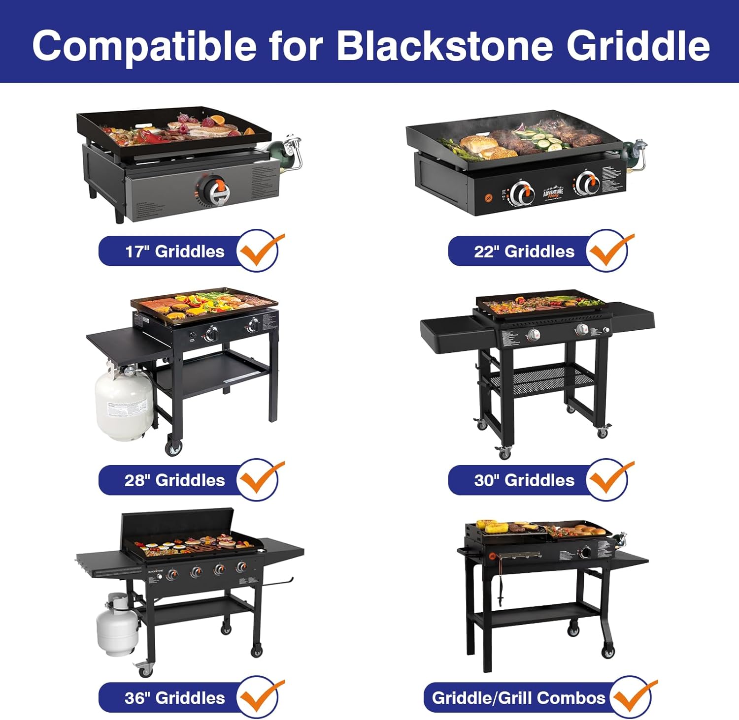 White Coated Rear Grease Cup Holders for Blackstone Griddle Flat Top Grill Accessories