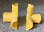 50mm Round Tube Fiberglass FRP Handrail Fitting Elbow Base Tee Four Way