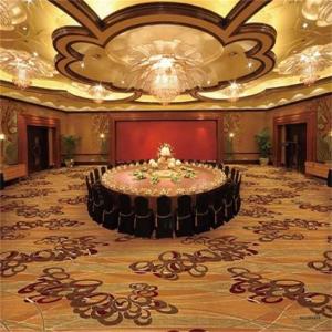 Quality Modern Hotel Grade Carpet Patchwork Design 80% NZ Wool 20% Nylon wholesale