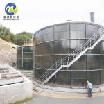 Enamel Coated Bolted Steel Water Storage Tanks Cylindrical Shape Modular Design