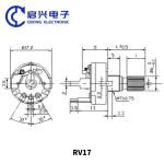 RV17 Carbon Film Potentiometer With Switch