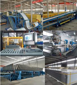China Automatic PU Foam Sandwich Wall Panel Making Machine 32KW on sale