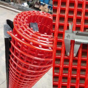 Quality Industrial Grade 2.5mm Steel Wire Tufflex Screen Coated With PU In 1x6mm Aperature Size wholesale