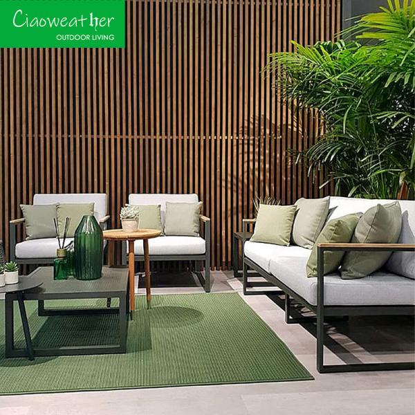 Terrace Villa Outdoor Furniture Modern Design Aluminum Patio Sofa Leisure Garden