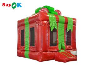 Quality Commercial Christmas Inflatable Bouncy Castle Silk Printing wholesale