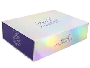 Quality 157g PMS Foldable Cardboard Gift Boxes Holographic Magnet Closure 1.5mm Thick wholesale
