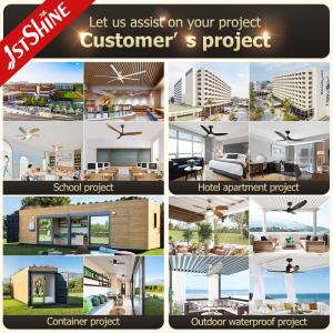 Quality MDF Blade Modern Ceiling Fan Led Light Contemporary Fans For Living Room wholesale