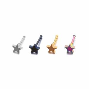 Quality Fashion Jewelry Star Nose Studs Rings Pin Body Piercing Jewelry wholesale