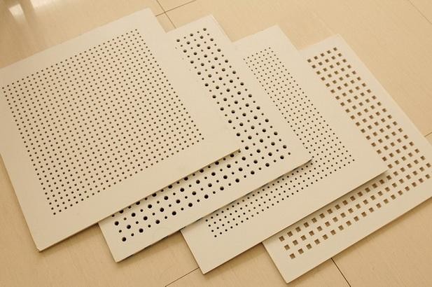 Rectangular Shape Artistic Gypsum Ceiling Boards For Construction Project