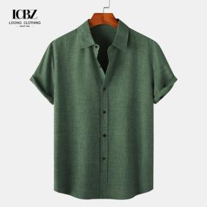 Quality Summer Cotton Linen Men's Shirt Long Sleeve Large Size Color Plus Size DRESS SHIRTS wholesale