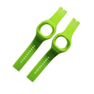 Quality One Piece Watch Strap Silicone Rubber Watch Band With Watch Slot wholesale