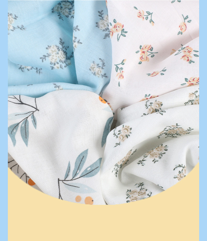 Baby Double Gauze Print Fabric Double Gauze Blanket 110X110