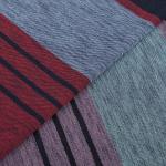 Breathable And Sweat-Absorbent Cotton Plain Jersey Striped Knit Fabric For